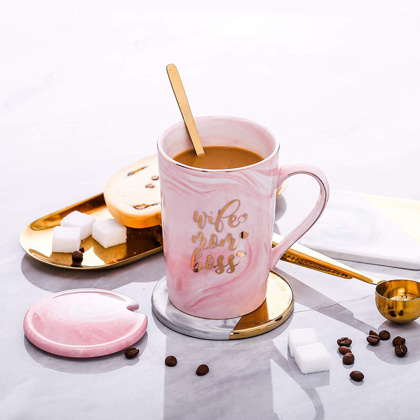 Wife Mom Boss Mug Gift Set