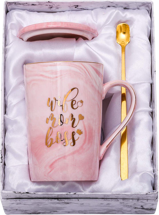 Wife Mom Boss Mug Gift Set